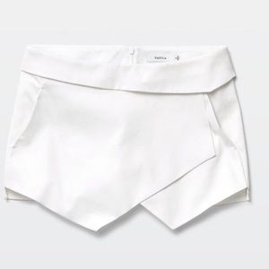White Aritzia Envelope Skort